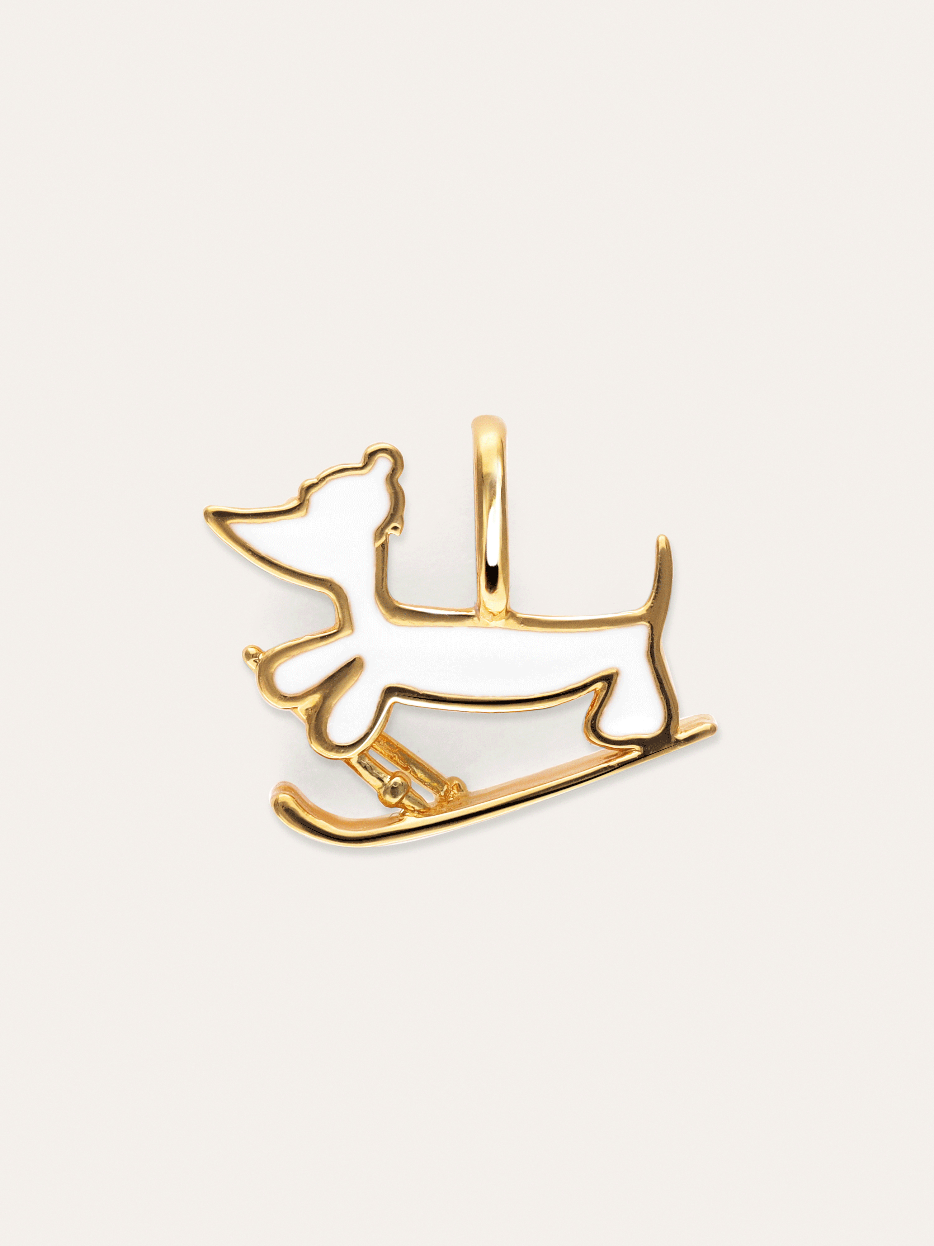 Charm Winter Teckel Baño Oro – SINGULARU