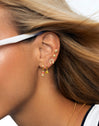 Tennis Gold Single Earring