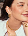 Maria M Gold Hoop Earrings