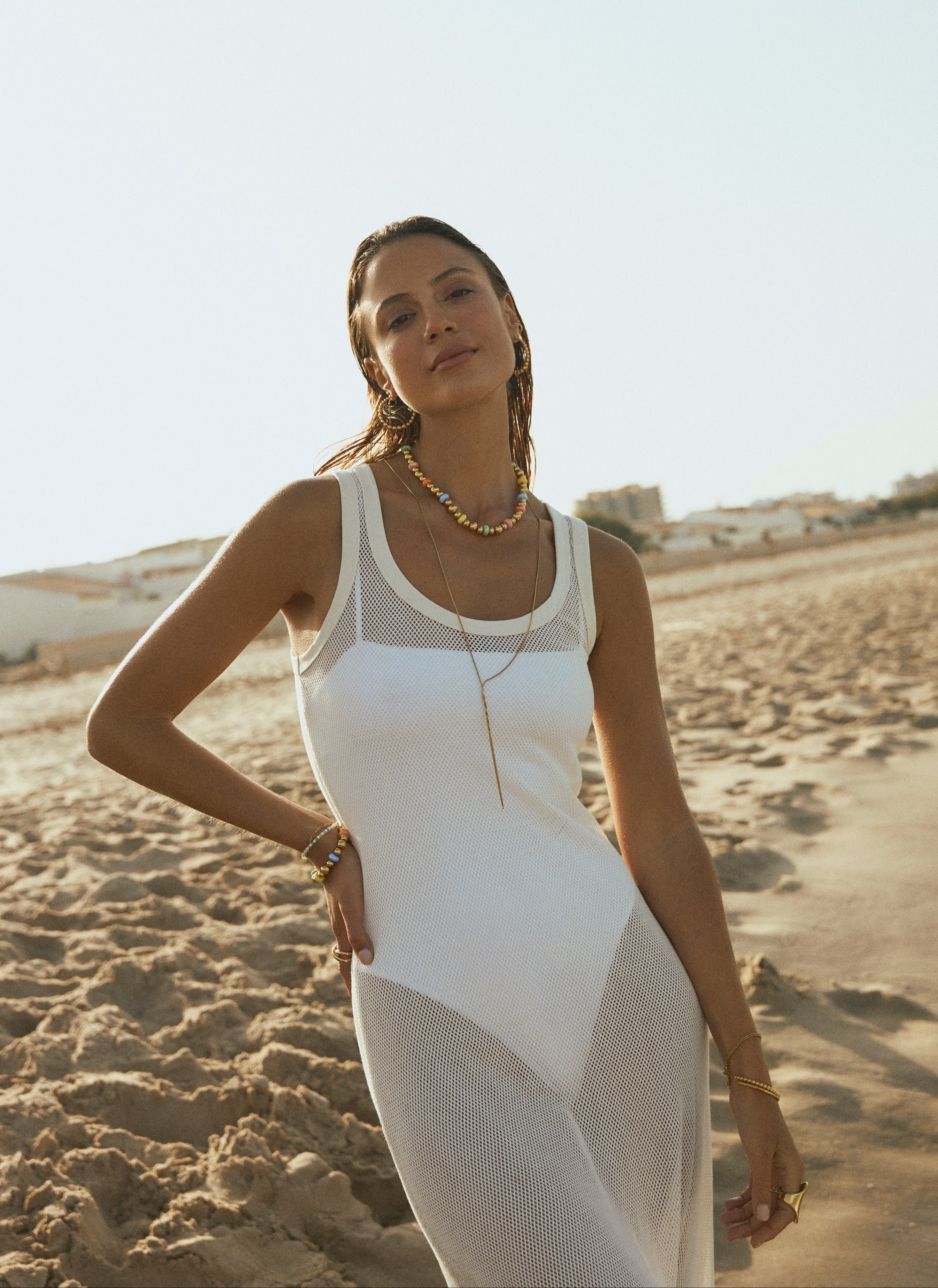 Uniqlo Tiendas Lenceria Maquinista Collar Y Fine Tressia Acero