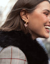 Pendientes Aro Carmen True Rose Acero Baño Oro
