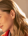 Ear Cuff Nina Einzelner Ohrring Silber, vergoldet 