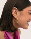 Ear Cuff Nina Einzelner Ohrring Silber, vergoldet 