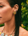 Boucles d'oreilles Sunna Acier Plaqué Or