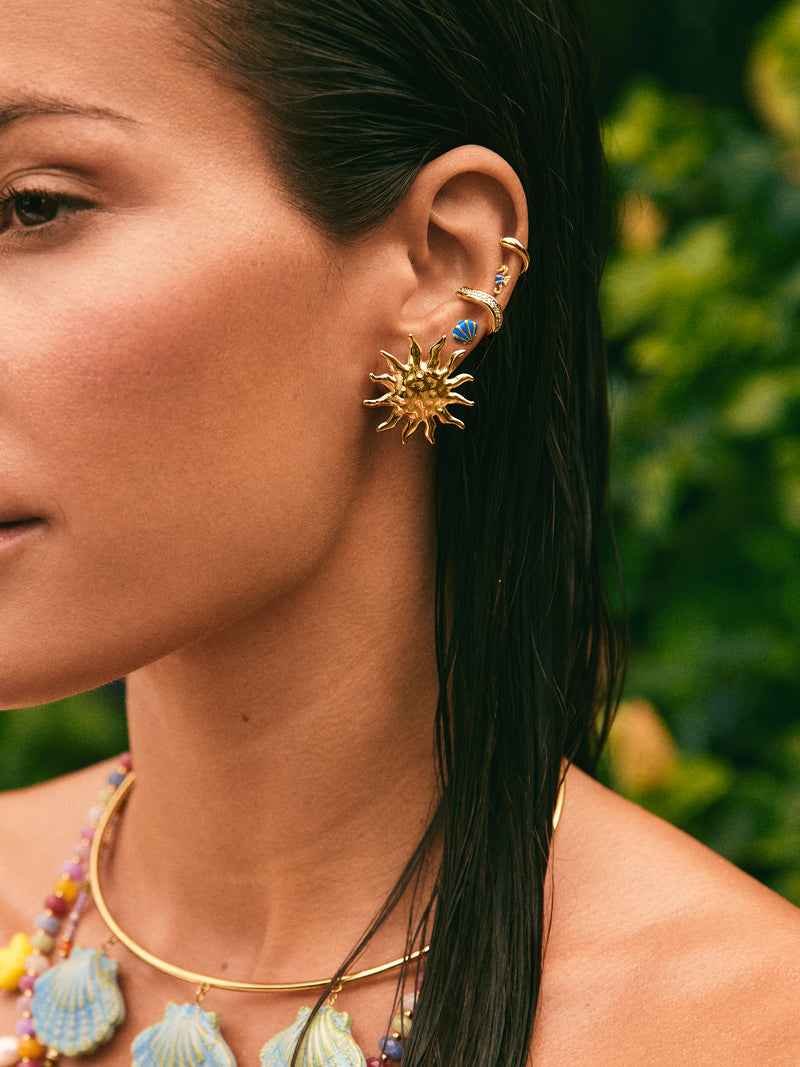 Boucles d'oreilles Sunna Acier Plaqué Or