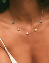 Collier Coquillages Émaillé Plaqué Or