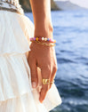 Pulseira Bali Chic Stones Aço Banhada a Ouro