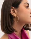 Pendientes Aro Maria L Acero Baño Oro