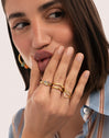 Rainbow Bubbles Ring, vergoldet