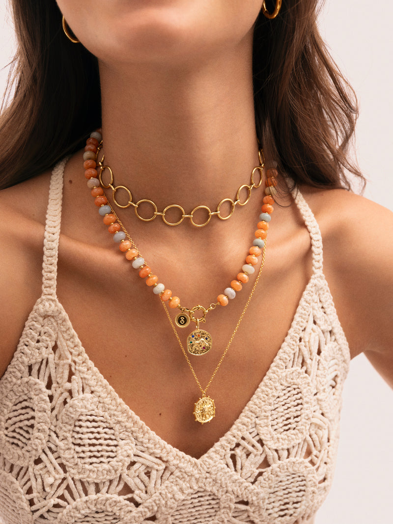 Ketting Solstice Sun Goud Verguld