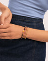 Pulsera Cleopatra Rose Acero Baño Oro