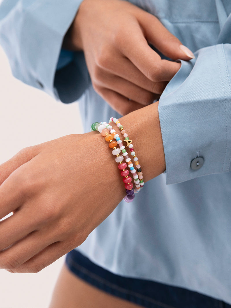 Bracelet Nacary Colors Acier Plaqué Or