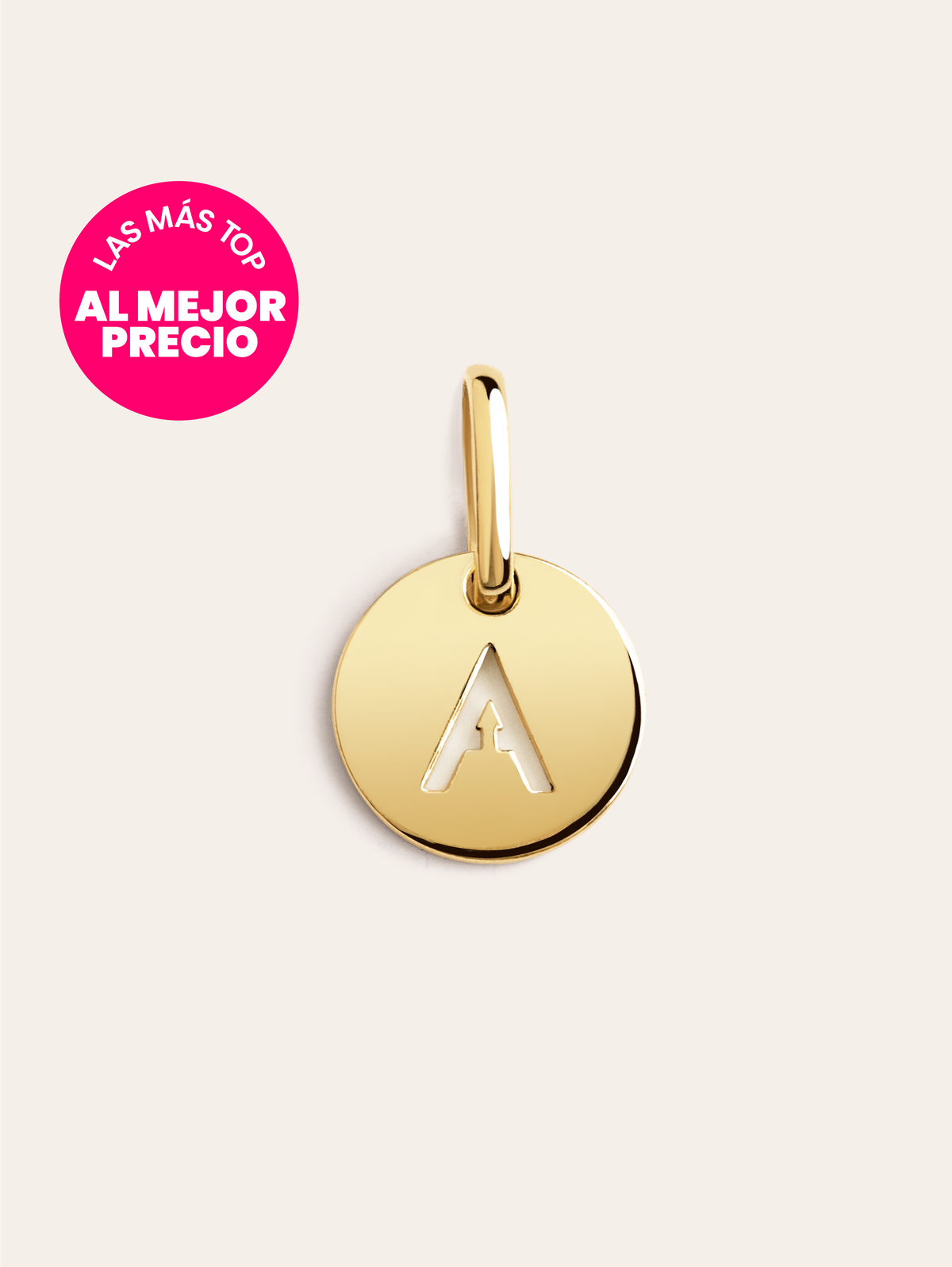 Mini Medallion Letter Necklace Mini Medallion Letter Necklace