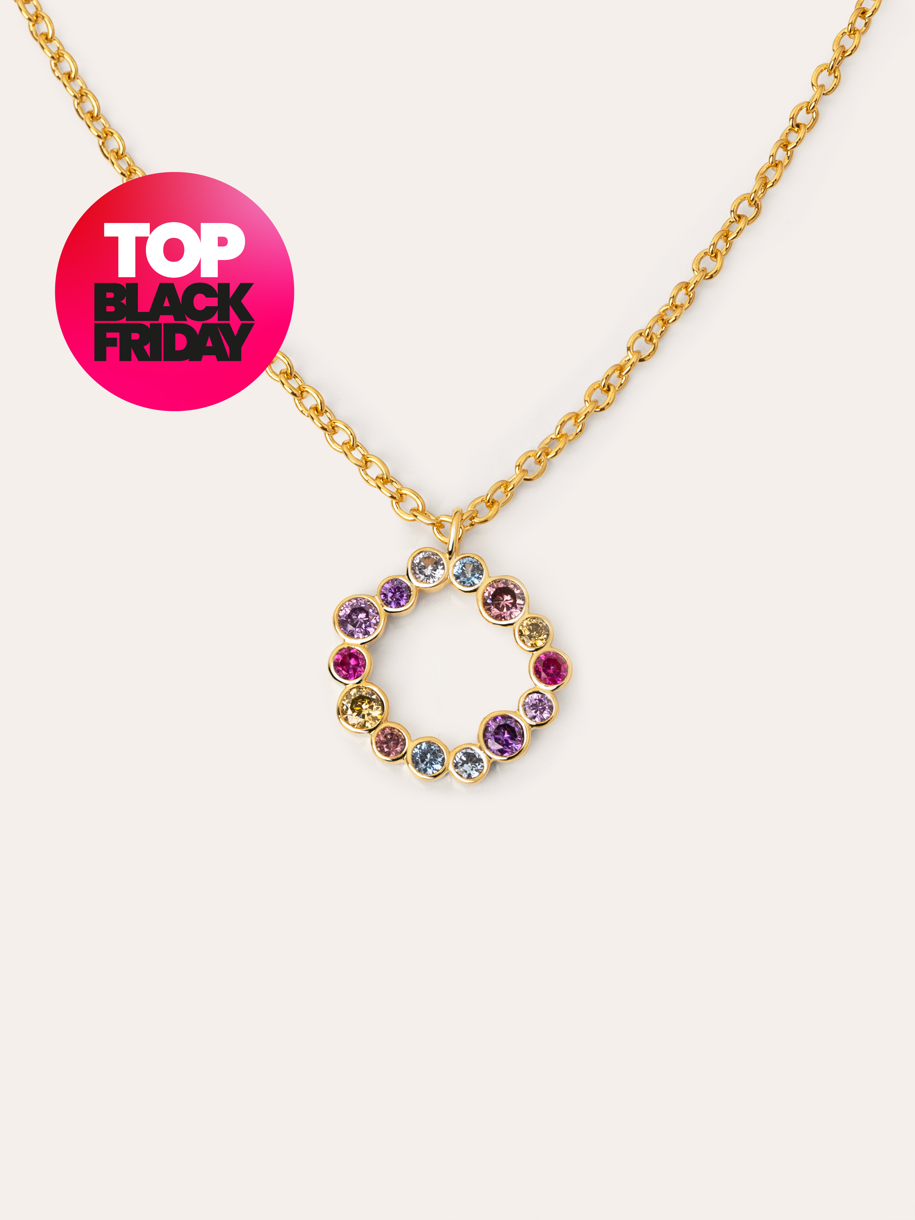 Bubbles Gold Necklace