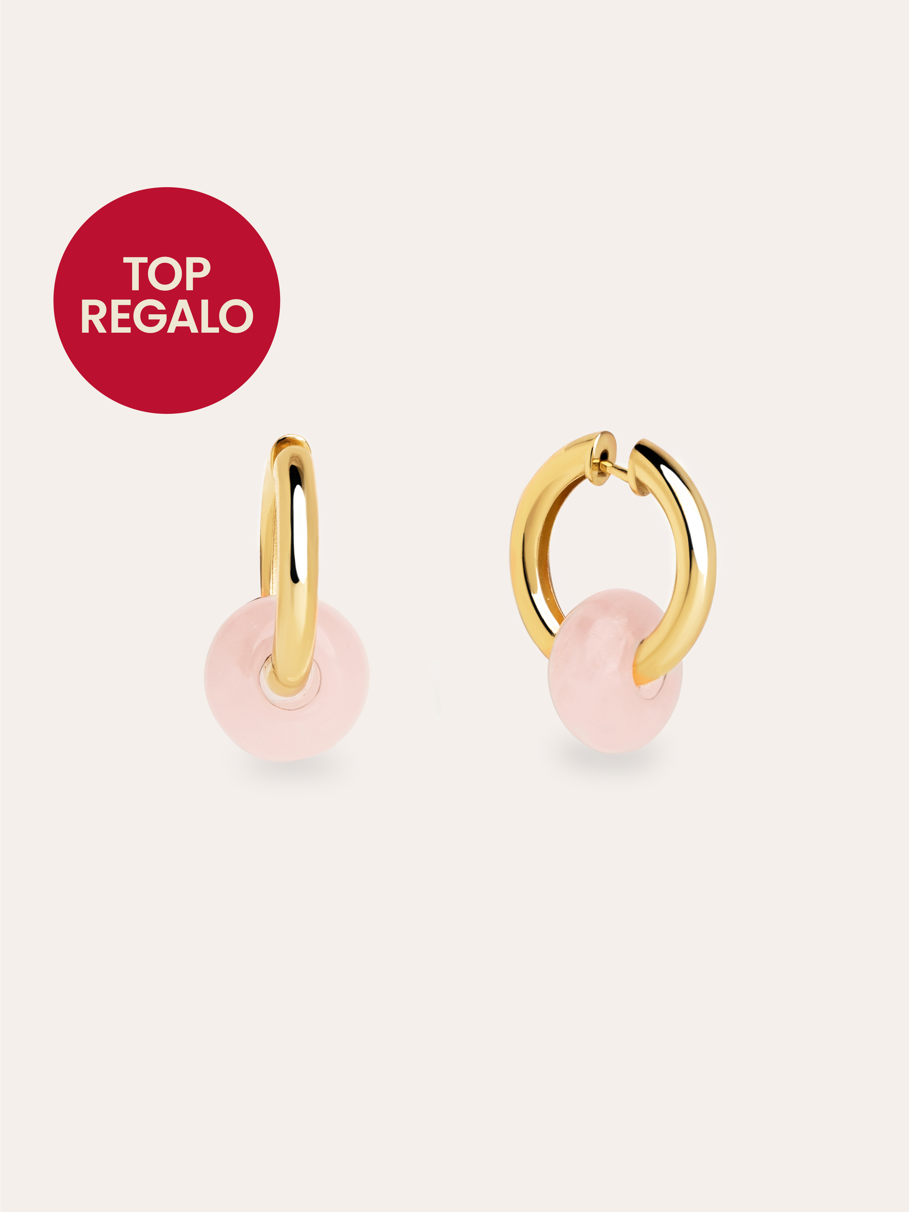 Carmen True Rose Gold Hoop Earrings