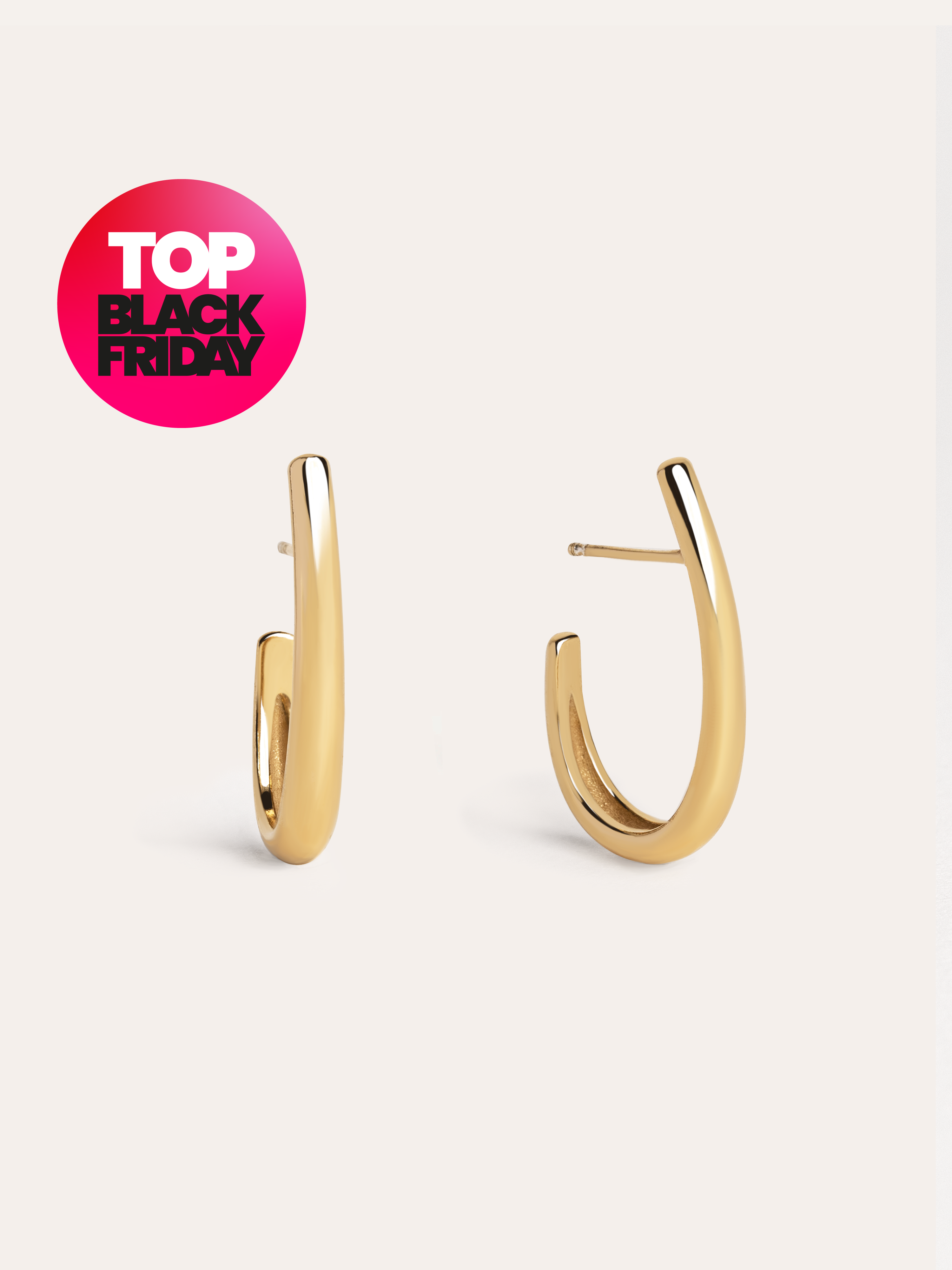 Aby Gold Hoop Earrings