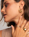 Triple Gold Hoop Earrings