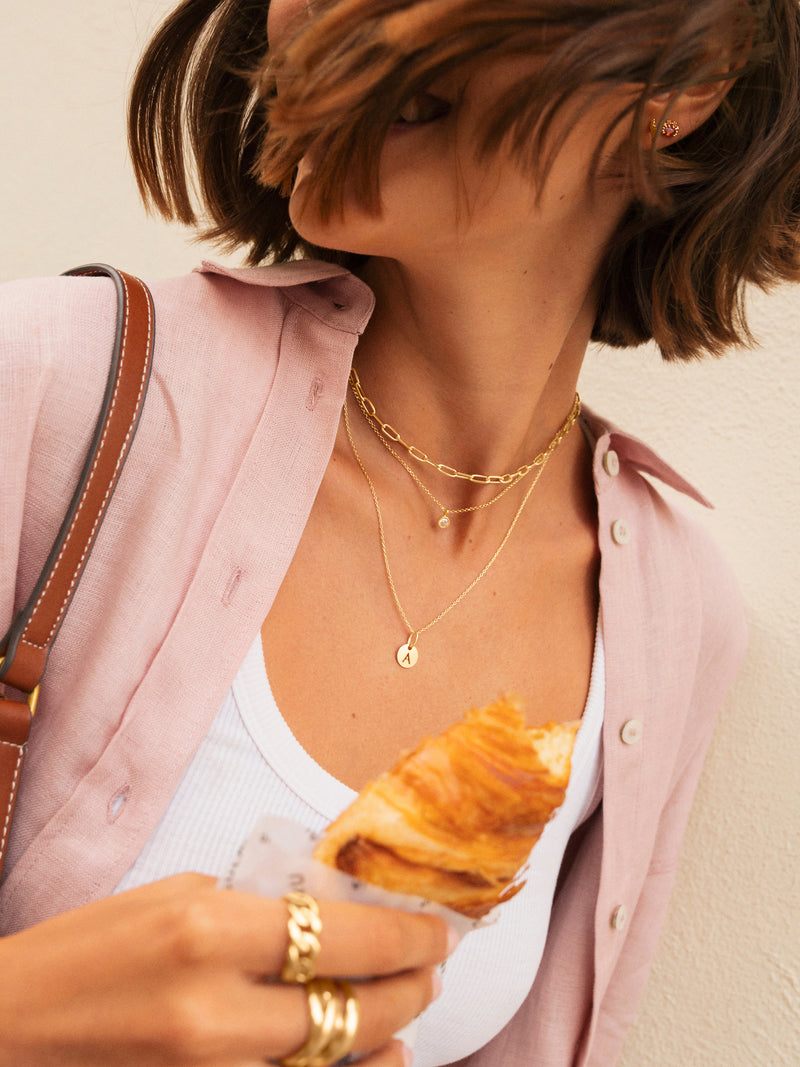 Collar Chic Acero Baño Oro