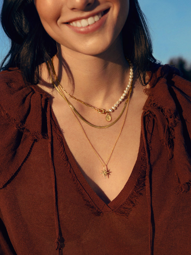 Collier Guidance en Acier plaqué Or