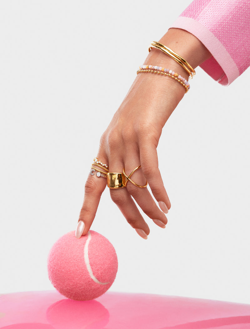 Ring My Ocean Edelstahl mit 18kt Goldbeschichtung