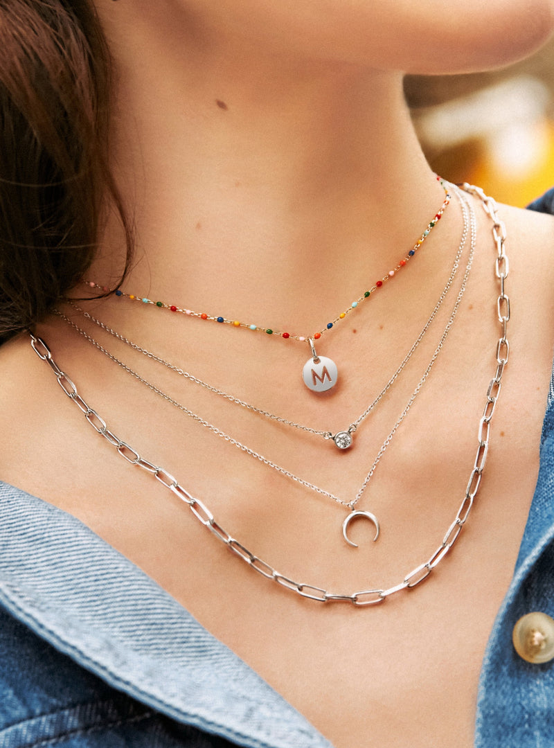 Collar Personalizado Colors Enamel Letter