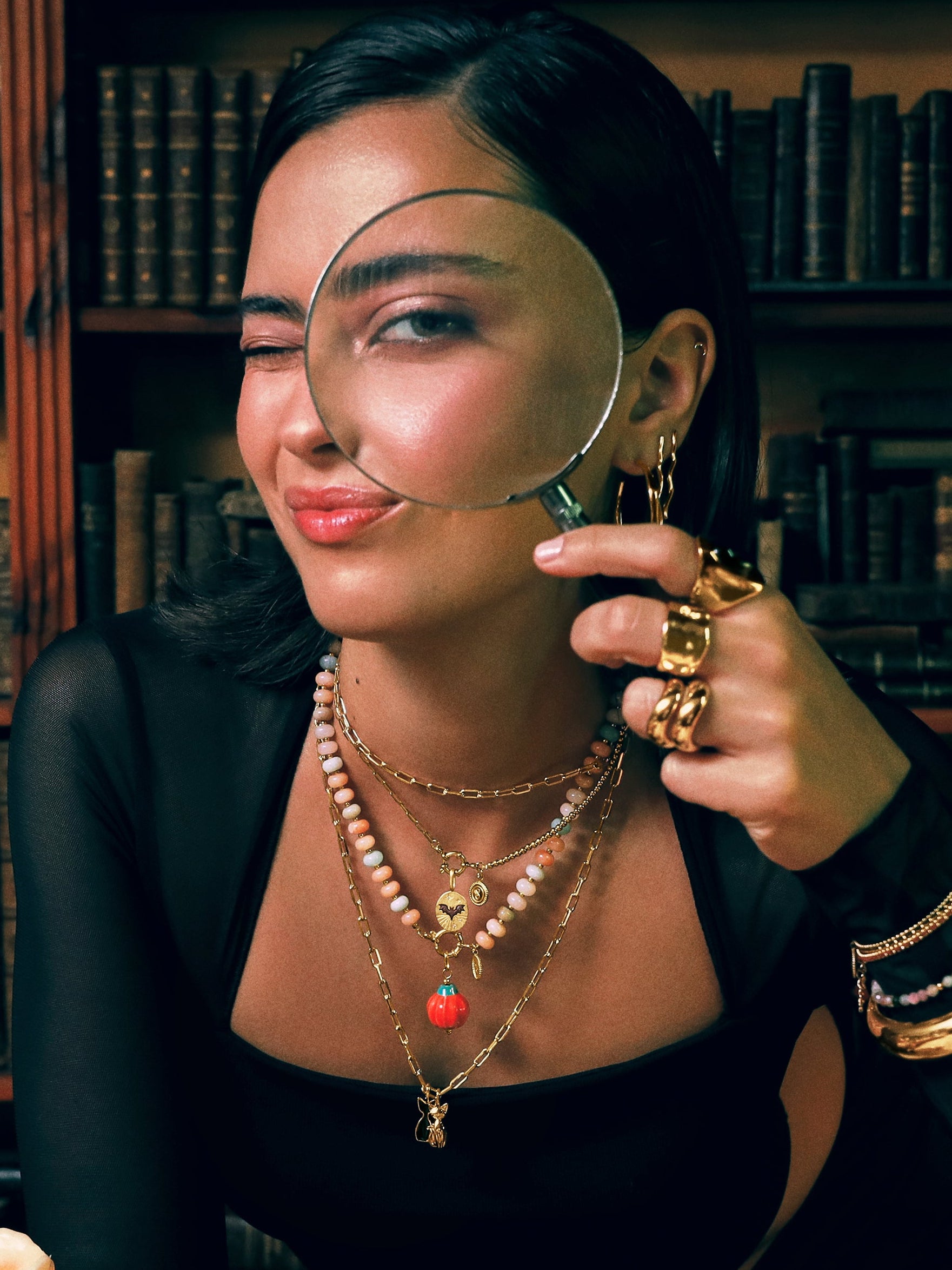 Charm Mystic Murciélago Baño Oro