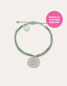 Pulsera Personalizada Medallion Verde Acero