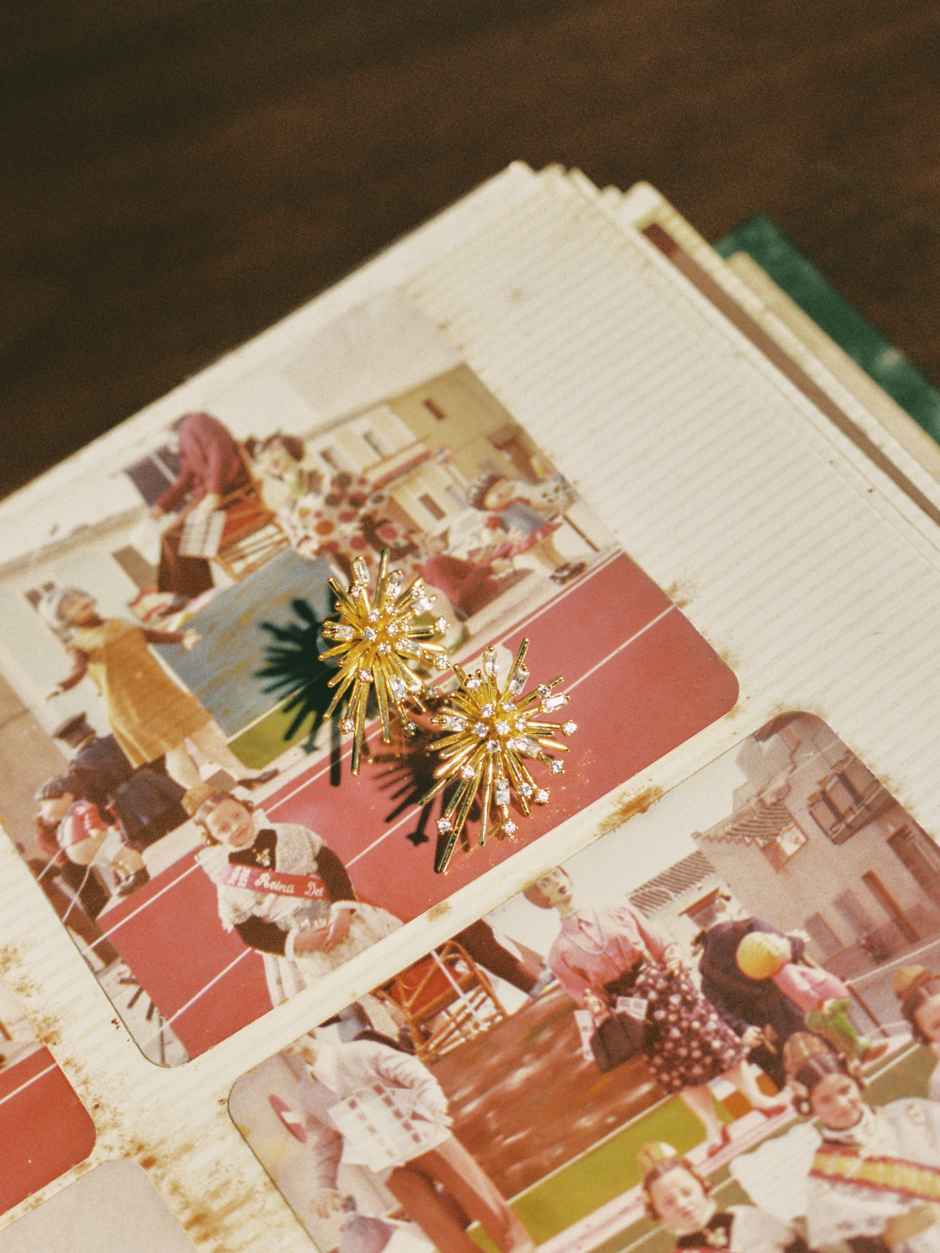 Fireworks Gold Earrings