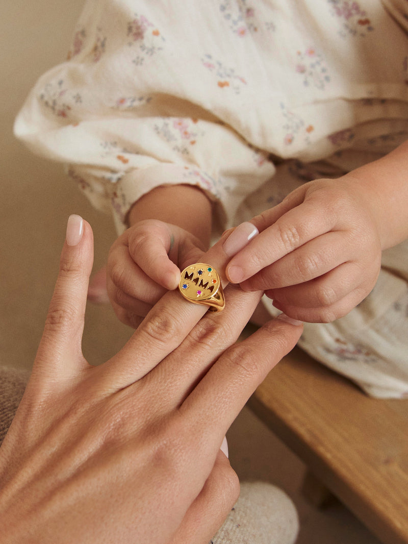 Bague Maman Plaqué Or