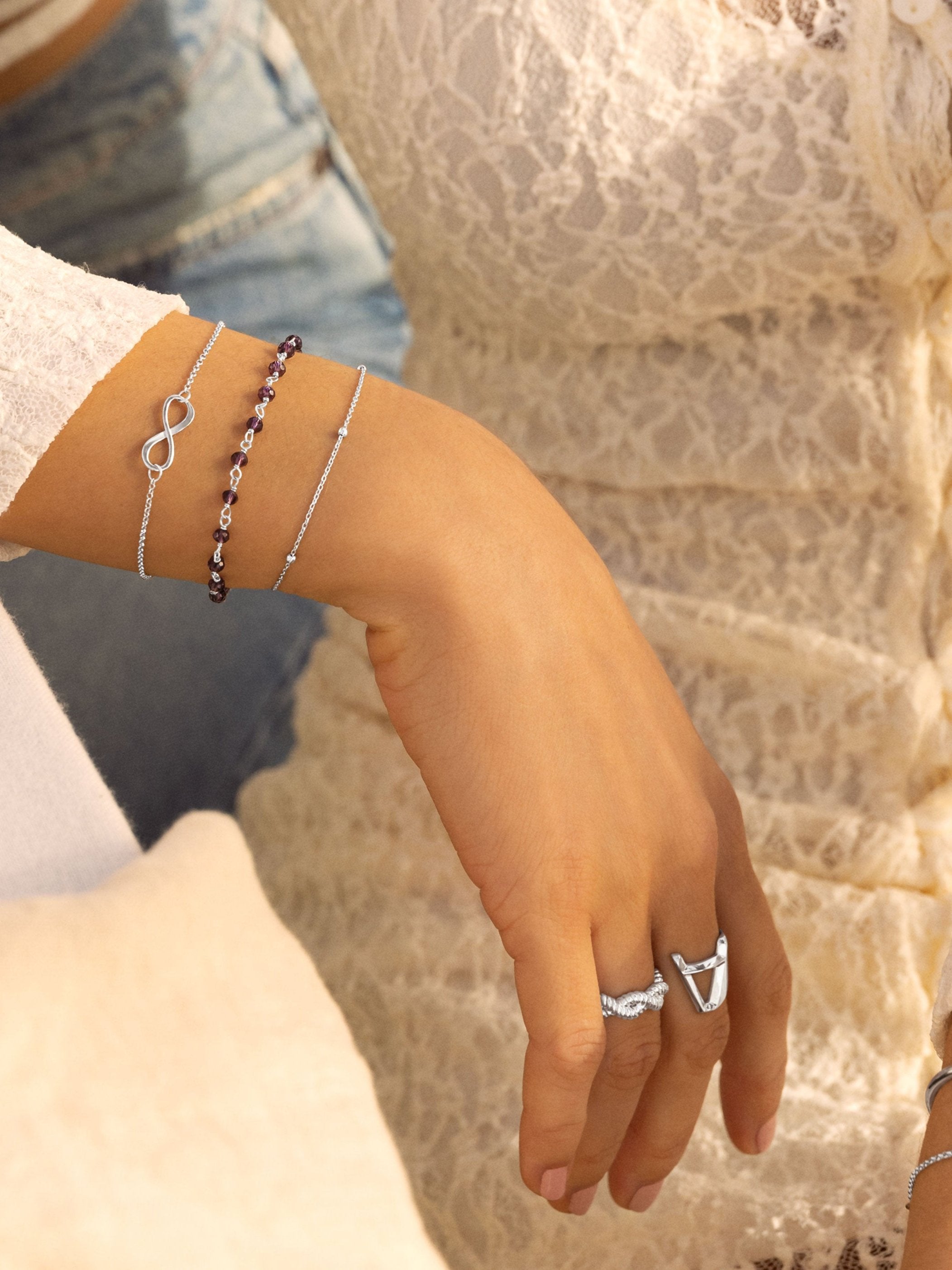 Infinity Silver Bracelet