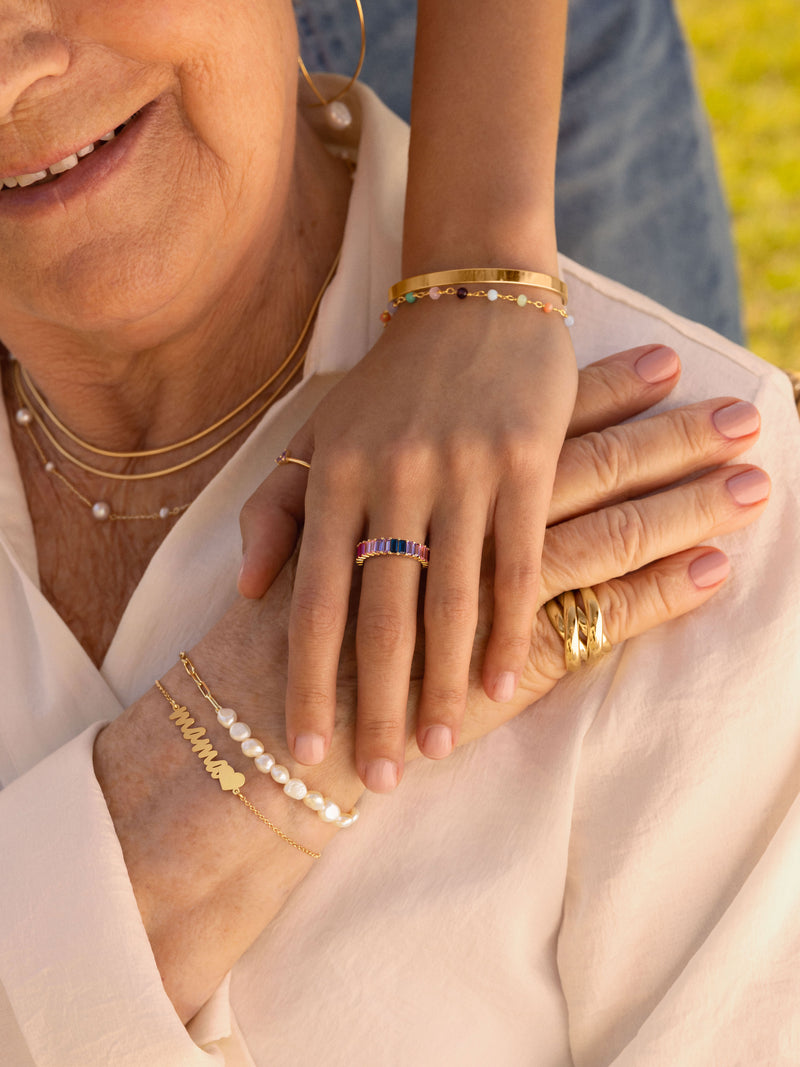 Mama Heart Gold Bracelet