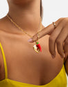 Chili Pepper Charm Vergoldet