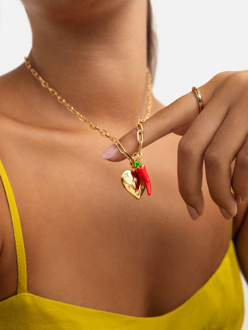 Chili Pepper Charm vergoldet