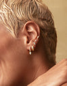 Sleek Gold Single Earring