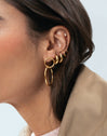 Pendientes Sister Acero Baño Oro - vista 4