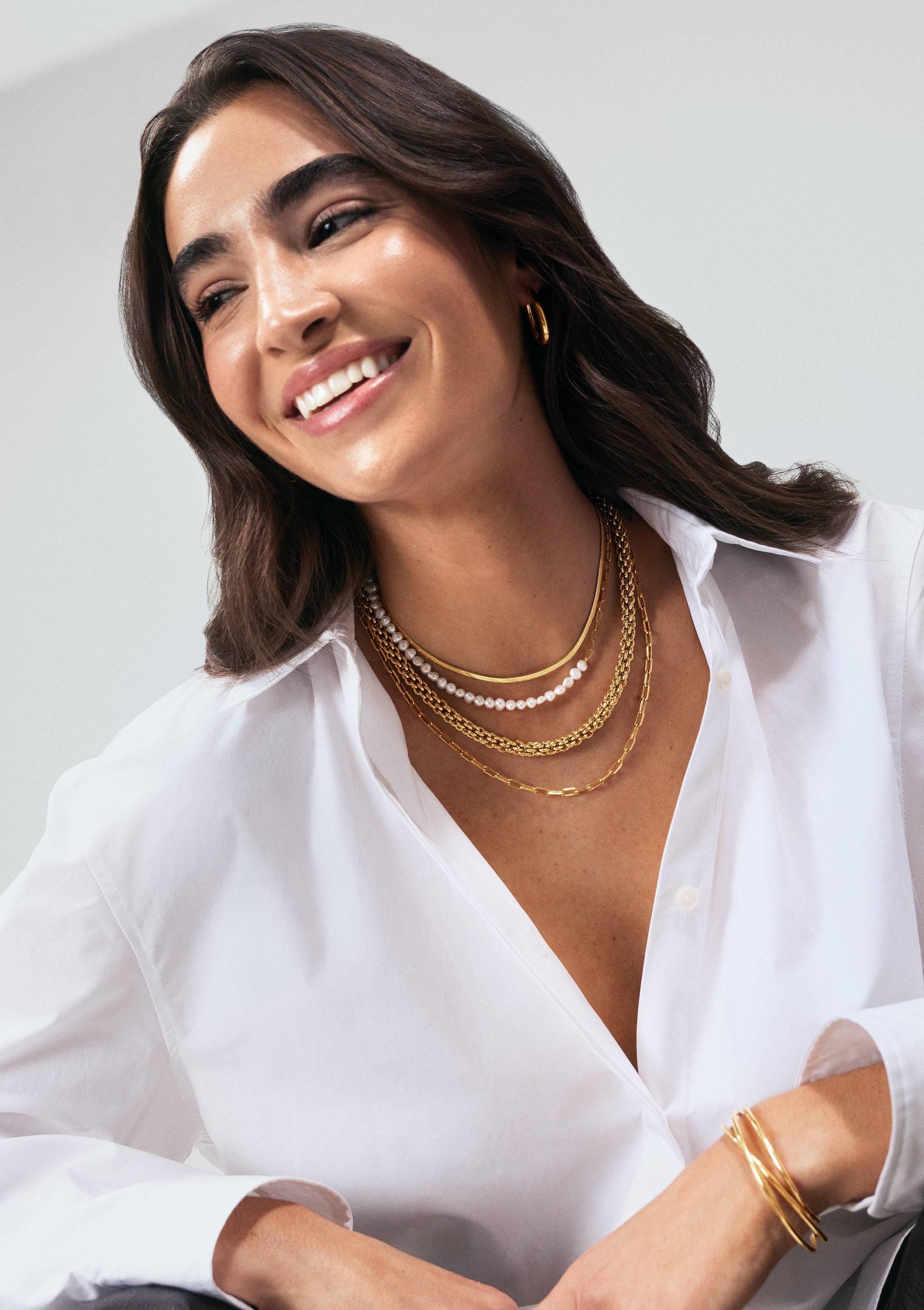 Collar Big Rope Acero Baño Oro