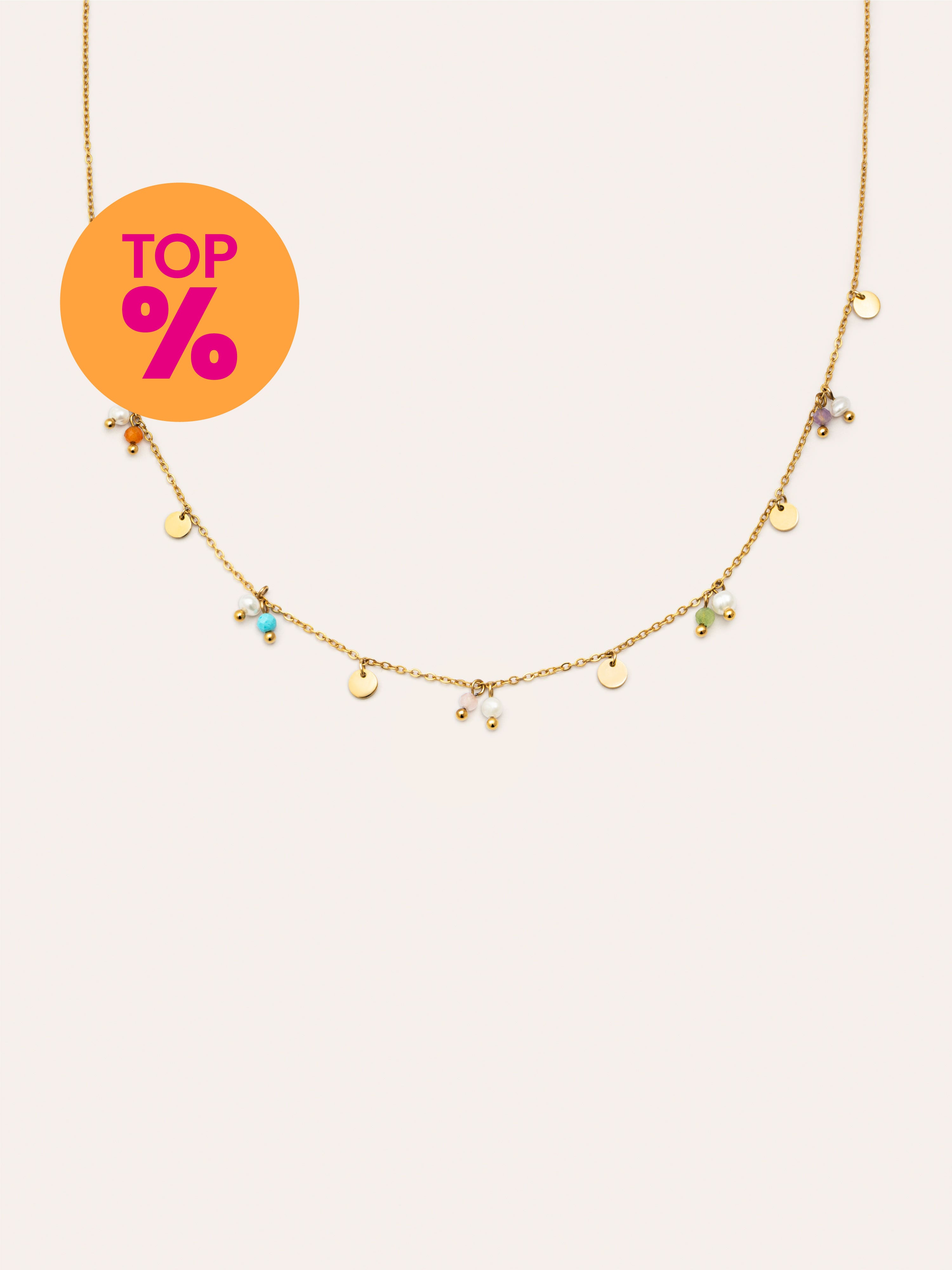 Collar Shamira Acero Baño Oro