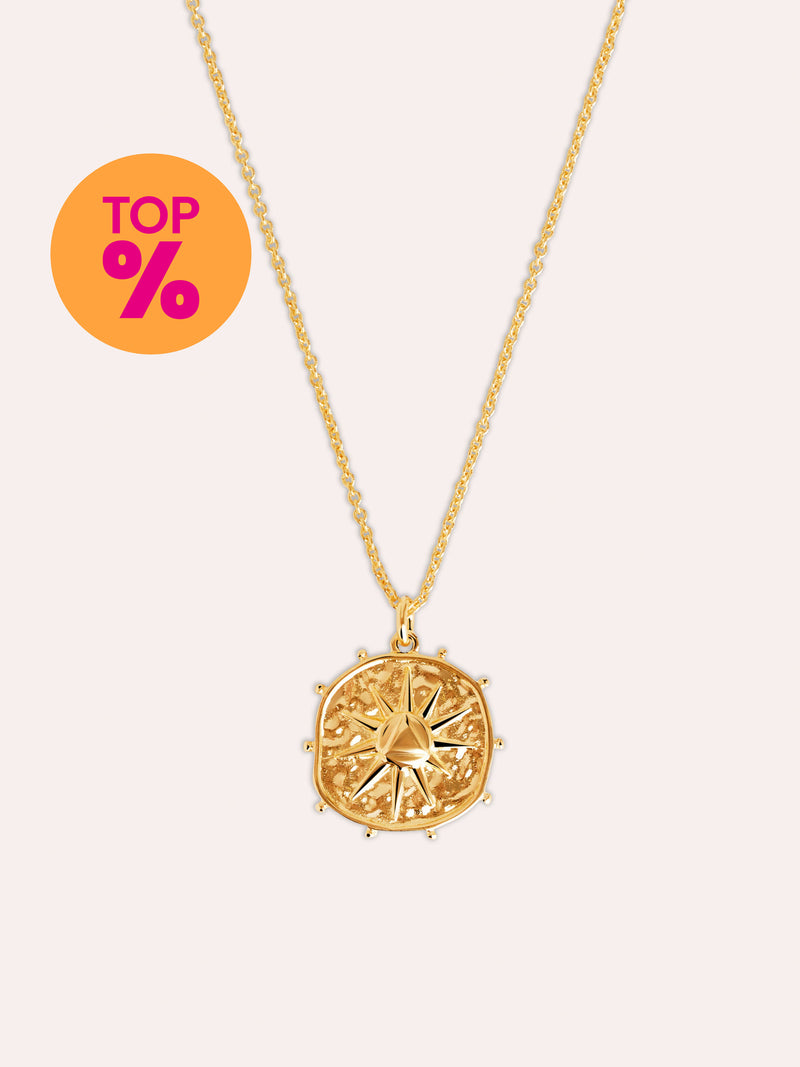 Ketting Solstice Sun Goud Verguld