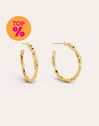 Hoop Earrings Lake 18kt Gold Plated