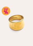 Bague My Ocean Acier Plaqué Or