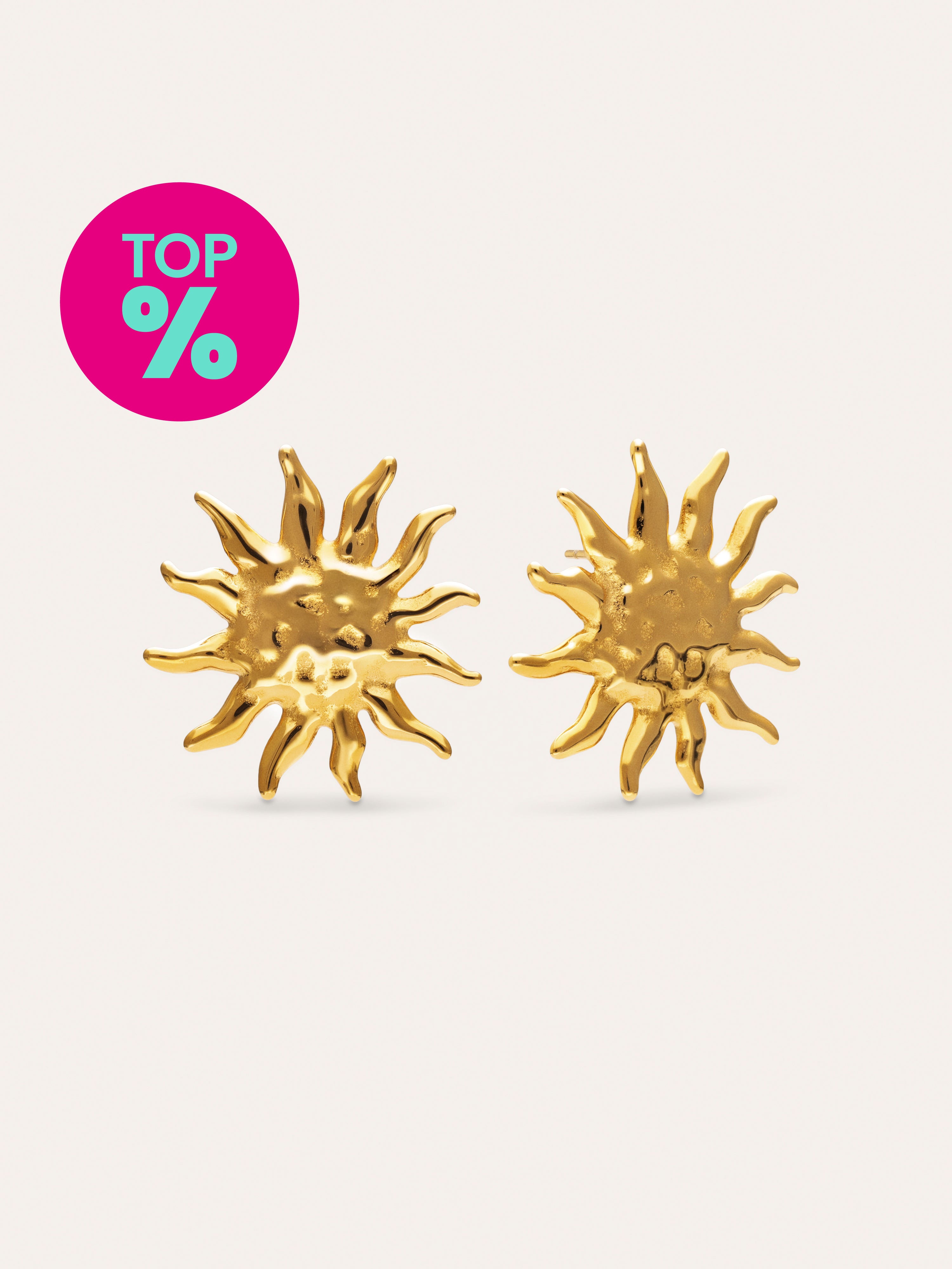 Boucles D'oreilles Sunna Acier Plaqué Or