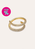 Doppelring Scarlett mit 18kt Goldbeschichtung