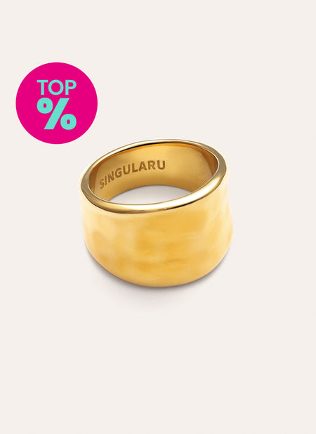 My Ocean Ring Gold-Plated Steel