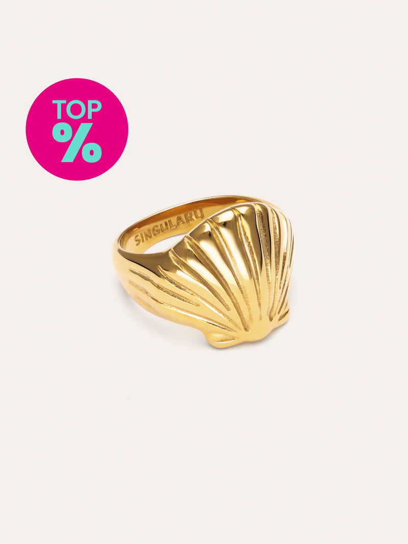 Anillo Shelly Acero Baño Oro