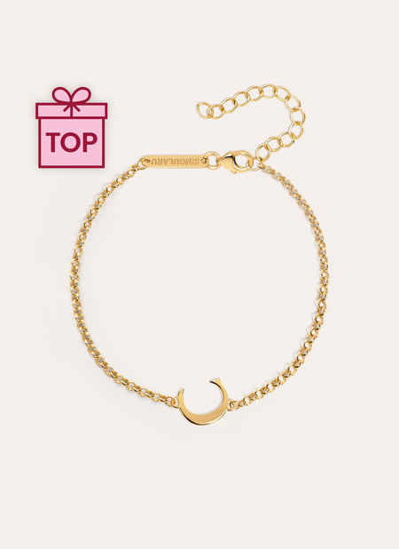 Single Letter Gold Bracelet 