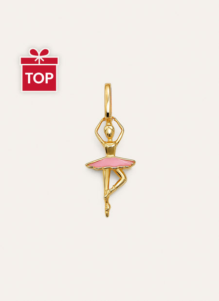Ballerina Gold Charm