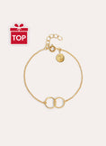 Pulsera Circles Twist Baño Oro