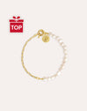 Pulsera Chic Pearl Acero Baño Oro