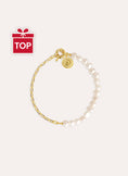 Chic Pearl Stainless Steel Gold Bracelet