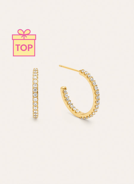 Scarlett S Creolen, vergoldet